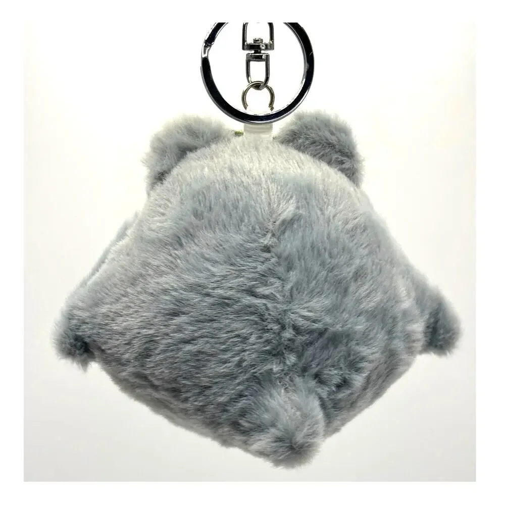 Totoro & Soot Sprite Plush Keychain Pendant Charm Soft Puffy Studio Ghibli